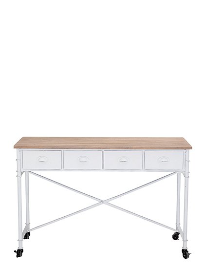 Konsolentisch in weiß von Bloomingville &#9733; Kundenbewertung "Sehr gut" &#9733; 10&euro; Rabatt für Neukunden &#9733; Schnell verschickt &#9733; Günstig bei car-Moebel.de