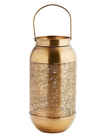 Laterne in gold von Madam Stoltz &#9733; Kundenbewertung "Sehr gut" &#9733; 10&euro; Rabatt für Neukunden &#9733; Schnell verschickt &#9733; Günstig bei car-Moebel.de