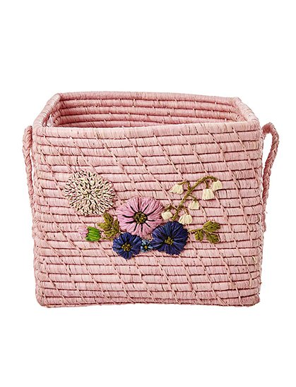 Bastkorb mit Blumen von rice &#9733; Kundenbewertung "Sehr gut" &#9733; 10&euro; Rabatt für Neukunden &#9733; Schnell verschickt &#9733; Jetzt günstig kaufen bei car-Moebel.de