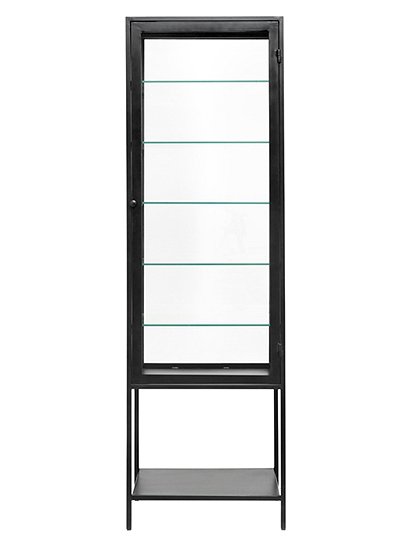 schwarze Vitrine von Nordal &#9733; Kundenbewertung "Sehr gut" &#9733; 10&euro; Rabatt für Neukunden &#9733; Schnell verschickt &#9733; Günstig bei car-Moebel.de