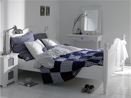 Landhausbett weiß 160cm Nr:492 1