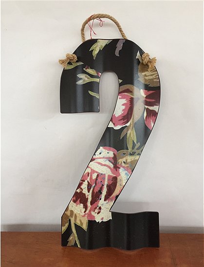 Metallzahl "2" Nr.494 1