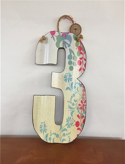 Metallzahl "3" Nr.494 1