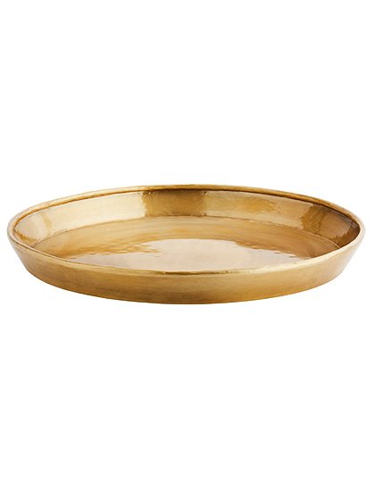 Tablett in Gold von MADAM STOLTZ &#9733; Kundenbewertung "Sehr gut" &#9733; 10&euro; Rabatt für Neukunden &#9733; Schnell verschickt &#9733; Günstig bei car-Moebel.de