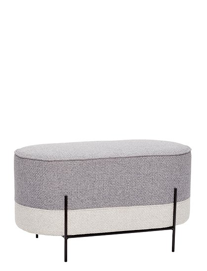 Pouf Metallfüße von HÜBSCH Interior &#9733; Kundenbewertung "Sehr gut" &#9733; 10&euro; Rabatt für Neukunden &#9733; Schnell verschickt &#9733; Günstig kaufen bei car-Moebel.de