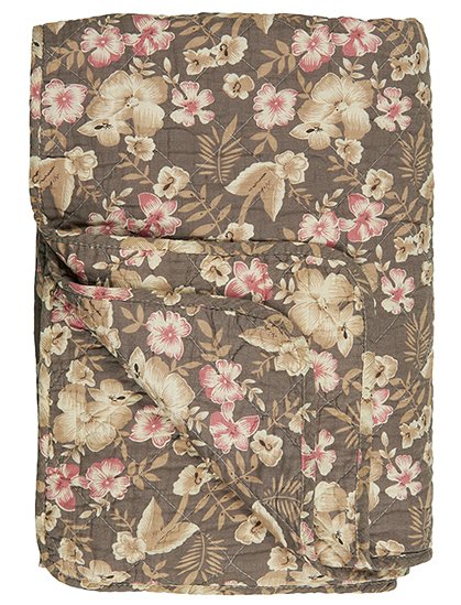 Quilt braun mit Blumen von Ib Laursen &#9733; Kundenbewertung "Sehr gut" &#9733; 10&euro; Rabatt für Neukunden &#9733; Schnell verschickt &#9733; Günstig bei car-Moebel.de