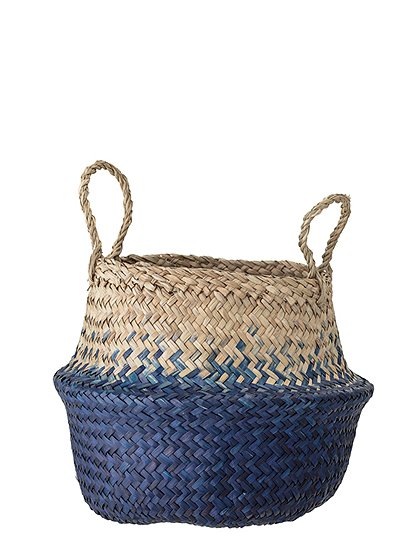 Korb blau von Bloomingville &#9733; Kundenbewertung "Sehr gut" &#9733; 10&euro; Rabatt für Neukunden &#9733; Schnell verschickt &#9733; Günstig bei car-Moebel.de