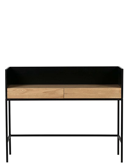 Schreibtisch in schwarz aus Holz von WOOOD &#9733; Kundenbewertung "Sehr gut" &#9733; 10&euro; Rabatt für Neukunden &#9733; Schnell verschickt &#9733; Günstig bei car-Moebel.de