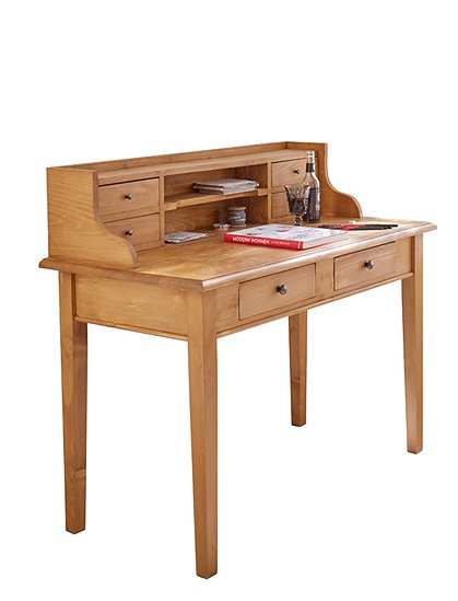 Sekretär mit 6 Schubladen, wachs Nr.708 1
