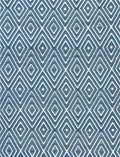 Teppich Romben,blau/weiß,183x274 Nr.716 1