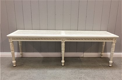 Bank Louis XVI, shabby weiß Nr. 784 1