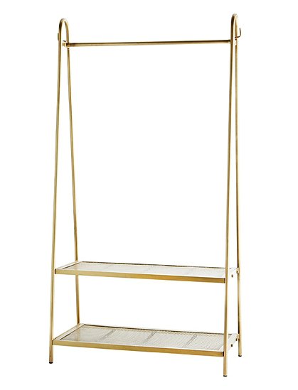 Garderobenstange Messing MADAM STOLTZ &#9733; Kundenbewertung "Sehr gut" &#9733; 10&euro; Rabatt für Neukunden &#9733; Schnell verschickt &#9733; Günstig bei car-Moebel.de