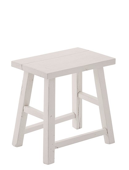 LV00823 Hocker, 45 x 28 x 45, weiß 1