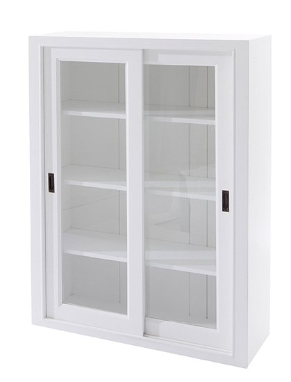 LV00816 Schrank,Glasschiebetüren,weiß 1