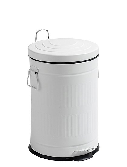 LV00806 Mülleimer m Deckel, weiß 1