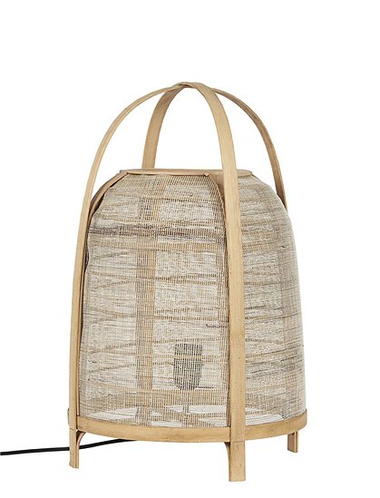 Tischlampe aus Jute und Holz von Ib Laursen &#9733; Kundenbewertung "Sehr gut" &#9733; 10&euro; Neukundenrabatt &#9733; Schnell verschickt &#9733; Günstig bei car-Moebel.de