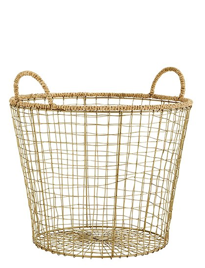 Korb aus Metalldraht von MADAM STOLTZ &#9733; Kundenbewertung "Sehr gut" &#9733; 10&euro; Neukundenrabatt &#9733; Schnell verschickt &#9733; bei car-Moebel.de