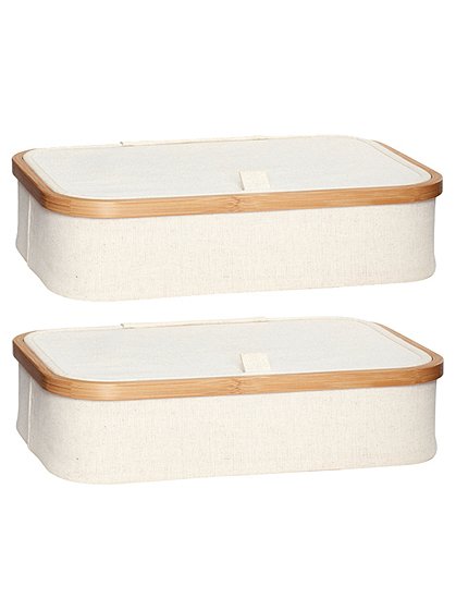Aufbewahrungsbox beige von HÜBSCH Interior &#9733; Kundenbewertung "Sehr gut" &#9733; 10&euro; Rabatt für Neukunden &#9733; Schnell verschickt &#9733; Günstig bei car-Moebel.de!