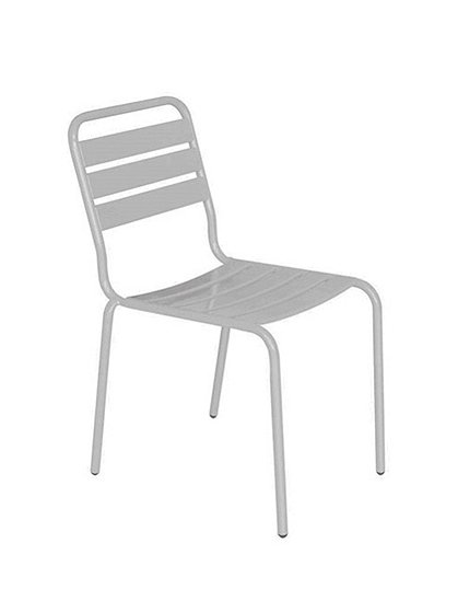 LV00859 Metallstuhl, grau 1