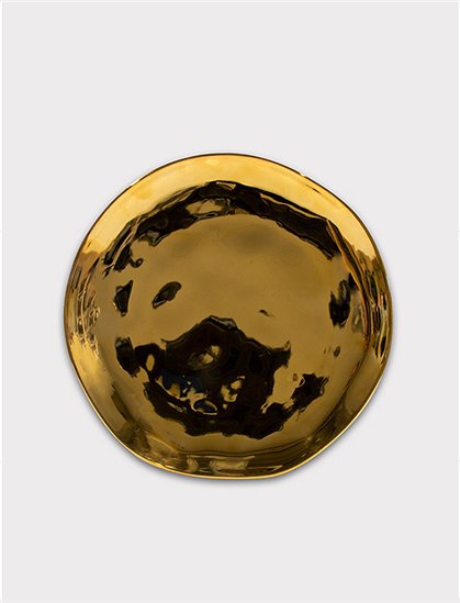 goldener Teller aus Steingut von UNC &#9733; Kundenbewertung "Sehr gut" &#9733; 10&euro; Rabatt für Neukunden &#9733; Jetzt günstig bei car-Moebel.de