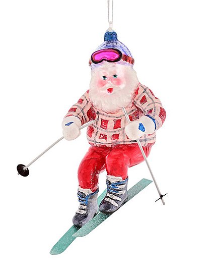 Weihnachtsbaumschmuck Santa Ski von Giftcompany &#9733; Kundenbewertung "Sehr gut" &#9733; 10&euro; Rabatt für Neukunden &#9733; Schnell verschickt &#9733; bei car-Moebel.de