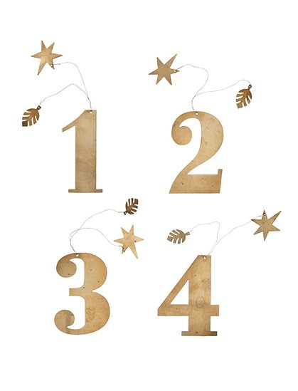 Adventszahlen 1-4 von Bungalow &#9733; Kundenbewertung "Sehr gut" &#9733; 10&euro; Rabatt für Neukunden &#9733; Sicher verpackt & schnell verschickt!