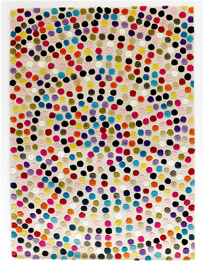 LV00970 Teppich bunte Punkte  1