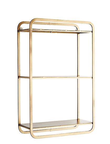 LV00982 Wandregal, 3 Böden gold 1