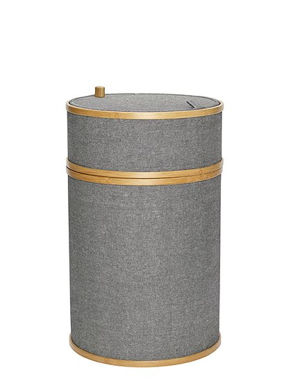 Wäschekorb in grau HÜBSCH Interior &#9733; Kundenbewertung "Sehr gut" &#9733; 10&euro; Neukundenrabatt &#9733; Schnell verschickt &#9733; Günstig kaufen bei car-Moebel.de