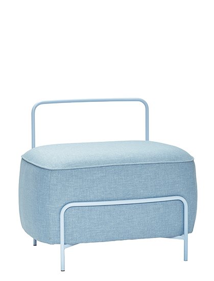 Polsterbank in hellblau von HÜBSCH Interior &#9733; Kundenbewertung "Sehr gut" &#9733; 10&euro; Rabatt für Neukunden &#9733; Jetzt günstig kaufen bei car-Moebel.de