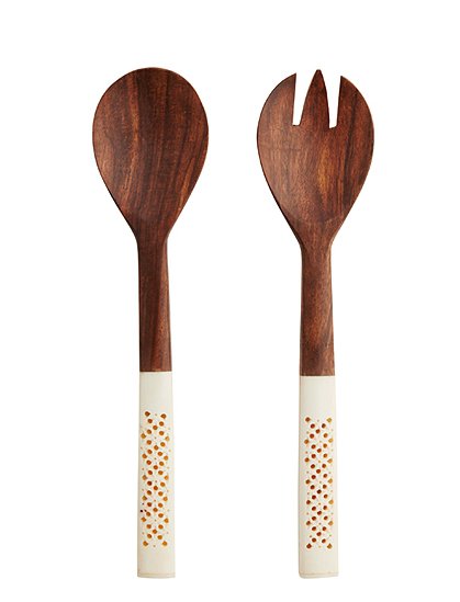 Salatbesteck Mangoholz von Madam Stoltz  &#9733; Kundenbewertung "Sehr gut" &#9733; 10&euro; Rabatt für Neukunden &#9733; Jetzt günstig kaufen bei car-Moebel.de