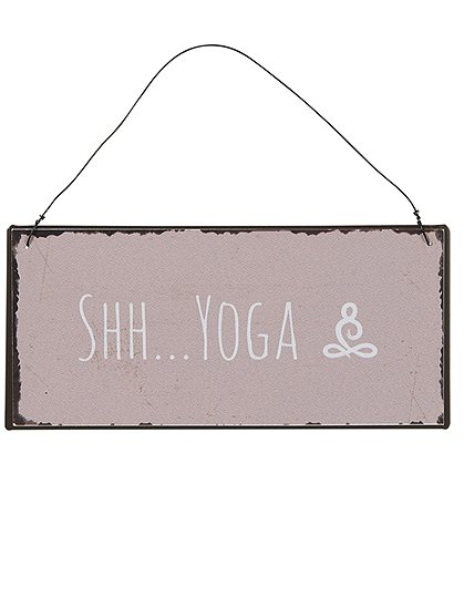 Metallschild Yoga von Ib Laursen &#9733; Kundenbewertung "Sehr gut" &#9733; 10&euro; Neukundenrabatt &#9733; Schnell verschickt &#9733; Günstig kaufen bei car-Moebel.de