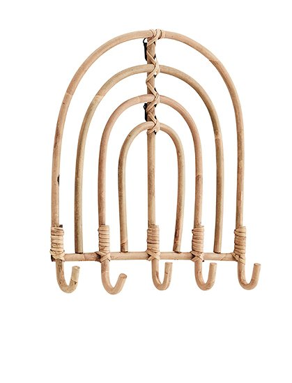 Wandgarderobe Bambus von Madam Stoltz &#9733; Kundenbewertung "Sehr gut" &#9733; 10&euro; Rabatt für Neukunden &#9733; Jetzt günstig kaufen bei car-Moebel.de