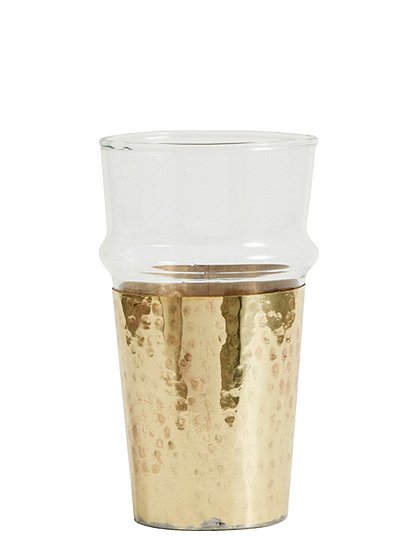 Glas mit Messingbecher Nordal &#9733; Kundenbewertung "Sehr gut" &#9733; 10&euro; Rabatt für Neukunden &#9733; Schnell verschickt &#9733; Jetzt günstig kaufen bei car-Moebel.de