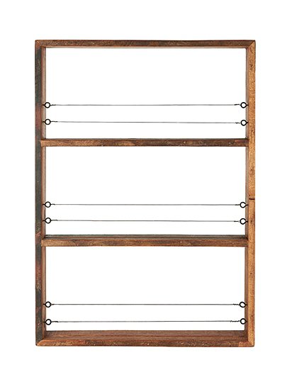 Wandregal aus Holz mit Ablagen und Draht von Ib Laursen &#9733; Kundenbewertung "Sehr gut" &#9733; 10&euro; Rabatt für Neukunden &#9733; Jetzt günstig kaufen bei car-Moebel.de