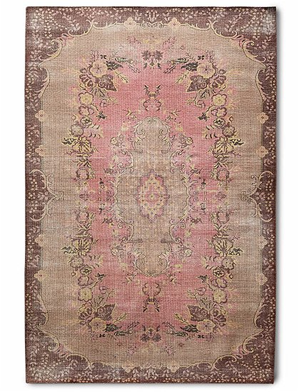 Retro Teppich rosa von HKliving &#9733; Kundenbewertung "Sehr gut" &#9733; 10&euro; Rabatt für Neukunden &#9733; Schnell verschickt &#9733; Jetzt kaufen bei car-Moebel.de