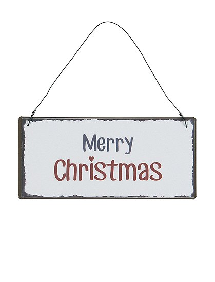 Metallschild "Merry Christmas" von Ib Laursen &#9733; Kundenbewertung "Sehr gut" &#9733; 10&euro; Neukundenrabatt &#9733; Günstig kaufen bei car-Moebel.de