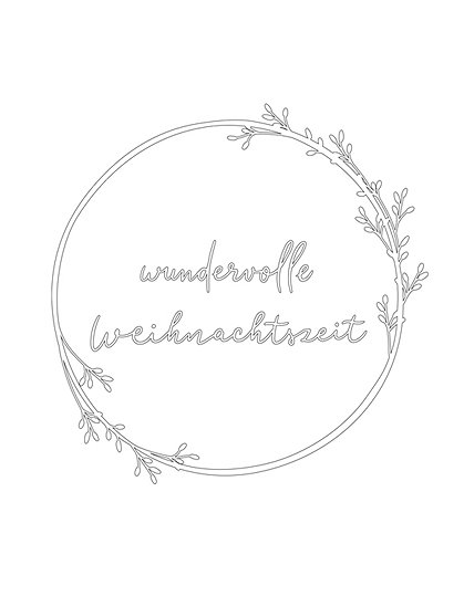 Wandsticker Weihnachtskranz von Eulenschnitt &#9733; Kundenbewertung "Sehr gut" &#9733; 10&euro; Rabatt für Neukunden &#9733; Schnell verschickt &#9733; Günstig bei car-Moebel.de