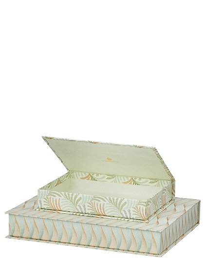 2er Set Papier Boxen, Klappdeckel v. Bungalow &#9733; Kundenbewertung "Sehr gut" &#9733; 10&euro; Rabatt für Neukunden &#9733; Schnell verschickt &#9733; Günstig bei car-Moebel.de