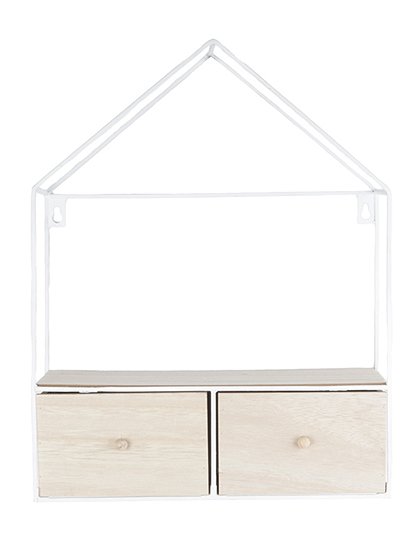 Wandregal Haus von present time &#9733; Kundenbewertung "Sehr gut" &#9733; 12&percnt; Rabatt für Neukunden &#9733; Schnell verschickt &#9733; Jetzt günstig bei car-Moebel.de