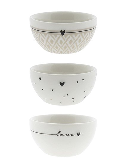 3er Set Bowls, weiß, 3xØ6 Bastion Collections &#9733; Kundenbewertung "Sehr gut" &#9733; 10&euro; Rabatt für Neukunden &#9733; Schnell verschickt &#9733; Jetzt bei car-Moebel.de