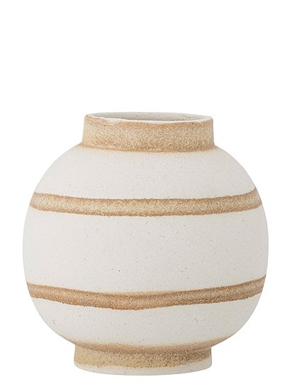 Vase Sahifa aus Steingut, 18xØ17 cm v. Bloomingville &#9733; Kundenbewertung "Sehr gut"  &#9733; 10&euro; Neukundenrabatt &#9733; Schnell verschickt &#9733; "Neu" jetzt entdecken