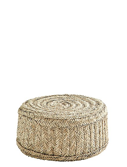 Pouf Seegras von MADAM STOLTZ  &#9733; Kundenbewertung "Sehr gut" &#9733; 12&percnt; Rabatt für Neukunden &#9733; Jetzt günstig kaufen bei car-Moebel.de