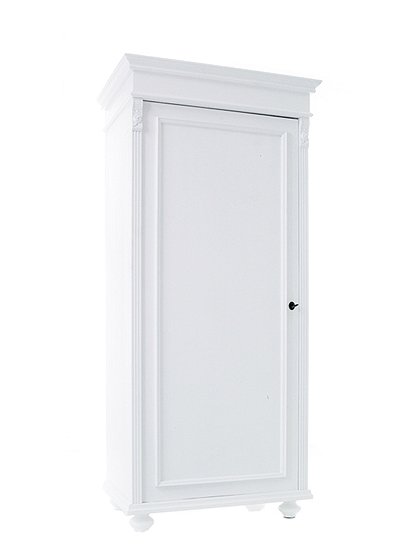 Kleiderschrank 1 türig, weiß, links &#9733; Kundenbewertung "Sehr gut" &#9733; 10&euro; Rabatt für Neukunden &#9733; Schnell verschickt &#9733; Jetzt kaufen bei car-Moebel.de