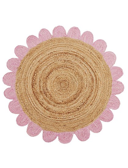 Juteteppich rosa Kante von rice &#9733; Kundenbewertung "Sehr gut" &#9733; 12&percnt; Neukundenrabatt &#9733; Rice jetzt günstig kaufen bei car-Moebel.de
