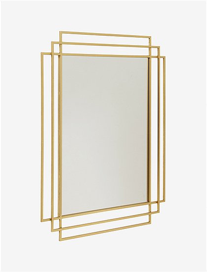 Spiegel Square, Messing von Nordal &#9733; Kundenbewertung "Sehr gut" &#9733; 10&euro; Rabatt für Neukunden &#9733; Schnell verschickt &#9733; Jetzt kaufen bei car-Moebel.de