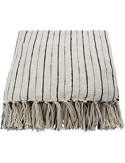 Decke Lines, schwarz/offwhite von house doctor &#9733; Kundenbewertung "Sehr gut" &#9733; 12&percnt; Rabatt für Neukunden &#9733; Schnell verschickt &#9733; bei car-Moebel.de