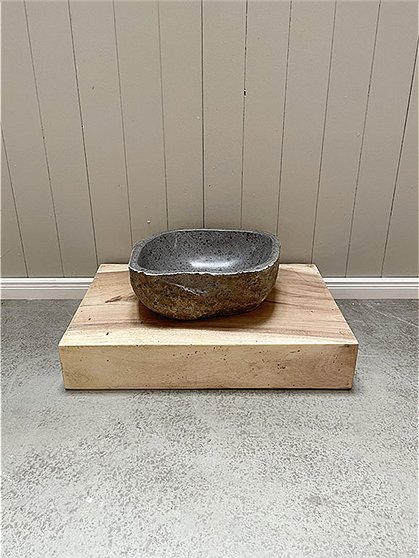 LV02031 Waschbecken mit Teakplatte 1