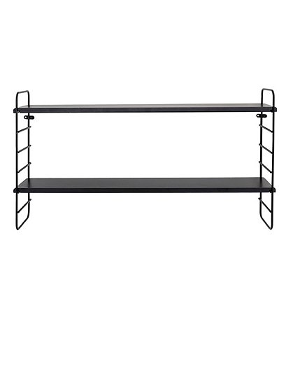 LV02044 Wandregal North, MDF,schwarz 1