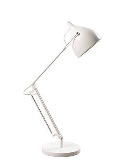 LV02053 Tischlampe, Metall, weiß 1